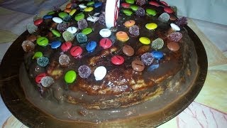 Como hacer TARTA BIZCOCHO Y CHOCOLATE Casera  Tarta Sacher tipo masterchef [upl. by Pia]