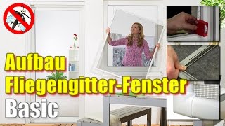 Fliegengitter Fenster BASIC MontageVideo [upl. by Eugatnom]