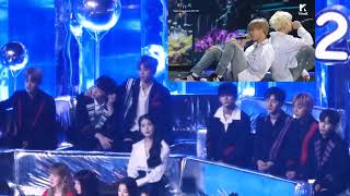 Wanna One IU Reaction to BTS Spring Day MMA 2017 [upl. by Shermie43]