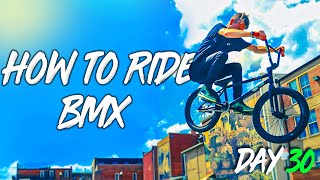 How To ride a BMX BIKE for Beginners [upl. by Hamner]