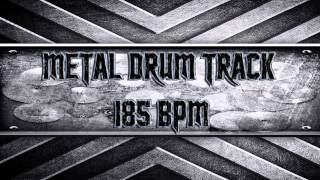 Metal Drum Track 185 BPM HQHD [upl. by Lund]