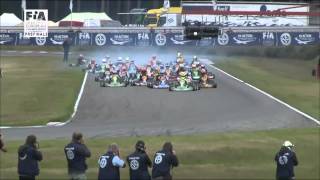 CIK FIA EUROPEAN CHAMPIONSHIP 2014 EVENT 3 KZ2  ACADEMY  KF  KZ PREFINALS [upl. by Abra]