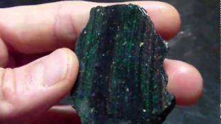 OH01 Opale brute noire Honduras  OPAL ORION [upl. by Suelo]