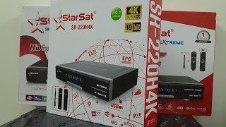 Starsat SR220H 4K UHD Satellite Receiver with Advanced Compression Technology l Unboxing l English [upl. by Eittel]