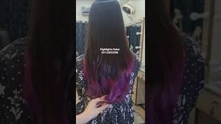 Purple Dip Dye Funky Hair Color  Fashion Hair Color shortsvideo ytshorts [upl. by Nialb]