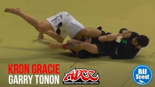 BJJ Scout Bsides Kron Gracie v Garry Tonon ADCC China 2013 77kg second round [upl. by Quartet]