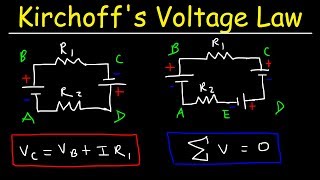 Kirchhoffs Voltage Law  KVL Circuits Loop Rule amp Ohms Law  Series Circuits Physics [upl. by Natiha]