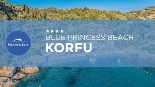 KORFU  Blue Princess Beach  GRECOS [upl. by Eciryt618]