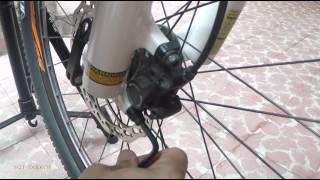 Ajuste de frenos de disco en bicicleta FACIL y RAPIDO [upl. by Narf126]