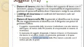 Sicurezza sul lavoro  Parte 30  DLgs 81  2008  tutorial [upl. by Yoreel]