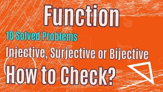 Injective Surjective or Bijective Functions How to Check [upl. by Daly]