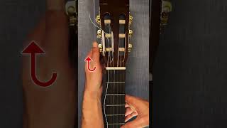 How to change classical guitar strings in few seconds [upl. by Eiresed994]