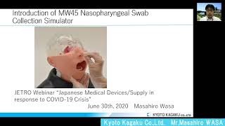 【JETRO COVID 19 Africa Webinar 2020】MW45 Nasopharyngeal Swab Collection Simulator [upl. by Clerk]