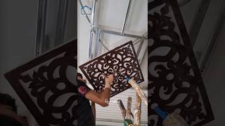 MDF Jali fitting in PVC Ceiling short pvcceiling [upl. by Modeste]