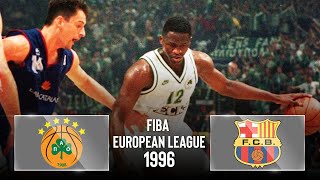 Panathinaikos vs Barcelona  FINAL  Classic Full Game  FIBA European League 1996 [upl. by Intisar890]