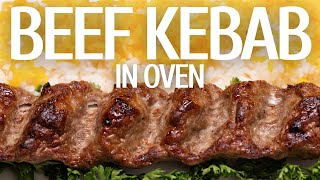 How To Make Beef Kebab In The Oven  The BEST Persian Koobideh Kebab Recipe EVER [upl. by Akemihs]