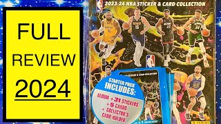 Panini NBA 202324 sticker and card collection review [upl. by Otti139]