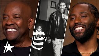 Denzel Washington amp John David Washington React To SWEET FatherSon Photo [upl. by Meece]