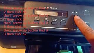 error INK BOX FULL fix Brother dcp t700w t300 Reset [upl. by Vatsug]