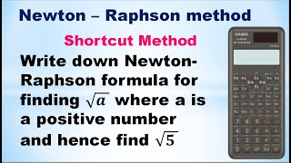 SNM  MA3251  Unit 3  NewtonRaphson method  Write down NewtonRaphson formula for finding √a [upl. by Hacceber]