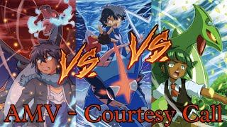 Ash Greninja vs Mega Sceptile and Mega Charizard  「AMV」  Courtesy Call  Pokemon [upl. by Socin]