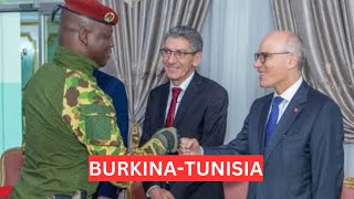 Burkina faso Tunisia Foreign Minister Welcomed by Ibrahim Traore Calls on Africans to be Vigilant [upl. by Pozzy]