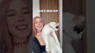 Collar de sangre falsa con silicon 😯🎃 viralvideo tips halloween [upl. by Seton688]