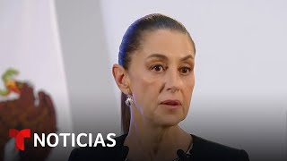 La Presidenta de México responde a amenazas de Trump  Noticias Telemundo [upl. by Dihaz600]