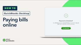 How to pay bills online with QuickBooks Desktop [upl. by Anaiv409]