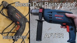 Neglected Cord Drill Restoration  2006 Bosch GSB1600 [upl. by Ayet779]