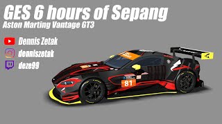 rF2  GES 6 hours of Sepang  Aston Martin Vantage GT3 [upl. by Hassi]