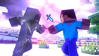 Minecraft Fight Animation  Herobrine [upl. by Sikram610]