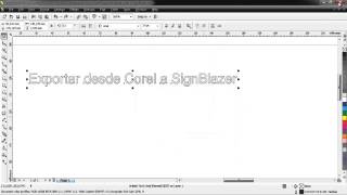 Exportar de Corel a SignBlazer [upl. by Kazimir240]