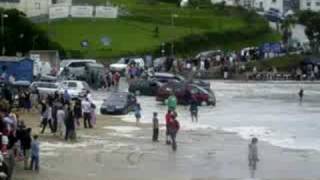 Polzeath beach Cornwall flooding summer 2008 [upl. by Macario]