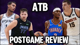 Klay Blows up vs Spurs  Thunder Steamroll Nuggets  ATB Postgame Review EP 3 [upl. by Riccardo]