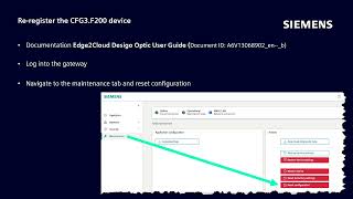 6 Desigo Optic – Engineering Fundamentals – Reregistration of device [upl. by Grefer]