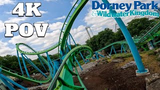 Hydra The Revenge Front Row POV 4K  Dorney Park 2022 [upl. by Saticilef]