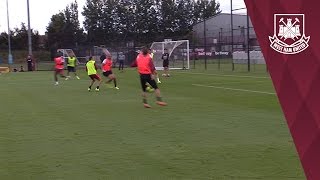 WHAT A GOAL Winston Reid scores stunning volley in training [upl. by Benedick993]