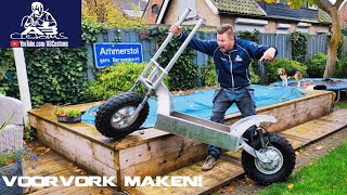 ELEKTRISCHE OFFROAD STEP deel 3 de voorvork [upl. by Enyaw]