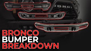 BRONCO BUMPER BREAKDOWN  The differences between Standard Capable and Modular [upl. by Acilef]