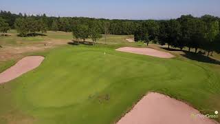 Golf de Rougemont le Château  drone aerial video  Les Etangs  Hole06 [upl. by Merci]