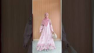 dress hijab buat lebaran idul adha dresslebaran ootdfashion fashiontiktok outfitinspo normal540 [upl. by Morita]