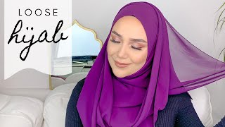 loose hijab style I salas sal baglama modeli [upl. by Ailime482]