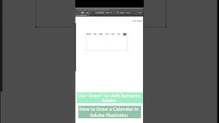 Adobe Illustrator How to draw a calendar [upl. by Yanad]