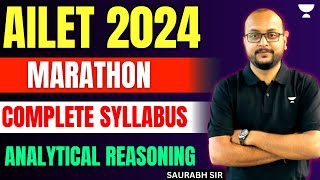 AILET 2024  Analytical Reasoning Marathon  AILET 2024  Saurabh Sir AILET 2024 Preparation ailet [upl. by Donielle335]