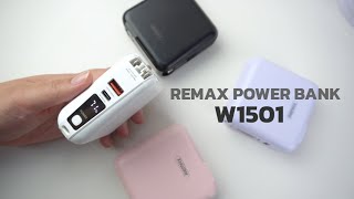 REMAX Power Bank W1501  พาวเวอร์แบงค์ แบตสำรองพกพา [upl. by Elfont]