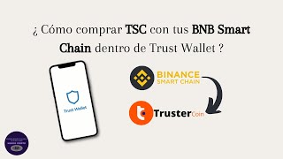 ¿Cómo comprar TrusterCoin TSC Tres opciones para comprar TSC en Trust Wallet 📲🗣 [upl. by Nimesay]