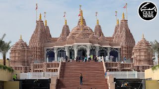 A sneak peek of the BAPS Hindu Temple in Abu Dhabi [upl. by Bobbe]