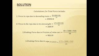 Direct Rope Haulage Numerical [upl. by Menis]