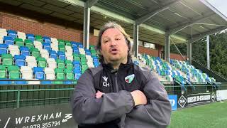 Craig Harrison reflects on the 70 win against Caernarfon Town and the preseason campaign so far [upl. by Natfa]